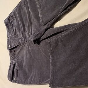 Jones New York Stretch Corduroy Jeans Boot Cut Sz 10P Gray